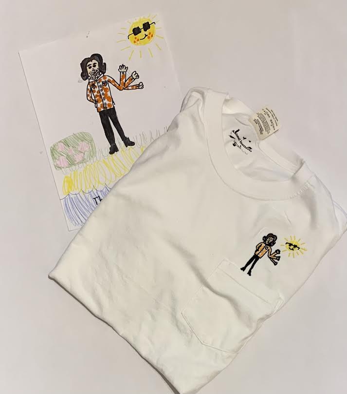 Transform Children's Artwork into Personalized Apparel Gift | Pocket Shirt