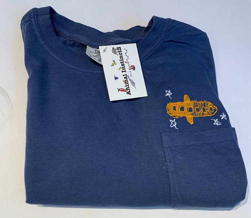 Transform Children's Artwork into Personalized Apparel Gift | Pocket Shirt