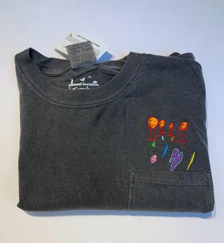 Transform Children's Artwork into Personalized Apparel Gift | Pocket Shirt