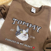 Personalized Embroidered｜Pet Sweatshirt with Pets Name｜Custom Text