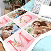 Mother's Day Gift-CUSTOM MOM 3 PHOTO BLANKET