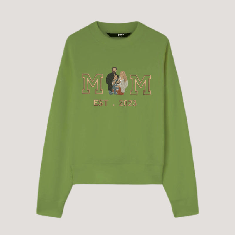 Embroidered｜MOM Photo｜Mother's Day｜Gift｜Family