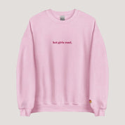 Embroidered Crewneck｜Hot Girls Read Sweatshirt