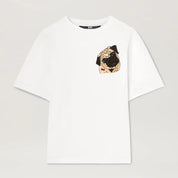 Dog owner gifts｜Embroidered T-shirt｜Pug owner gifts