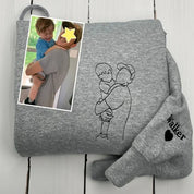 Custom Embroidered Photo Portrait Sweatshirt