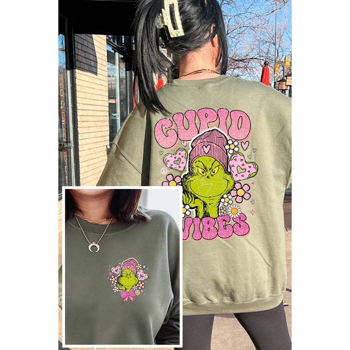 CUPID VIBES,VALENTINE’S DAY UNISEX FLEECE