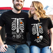 Skeleton Halloween Maternity Sweatshirt