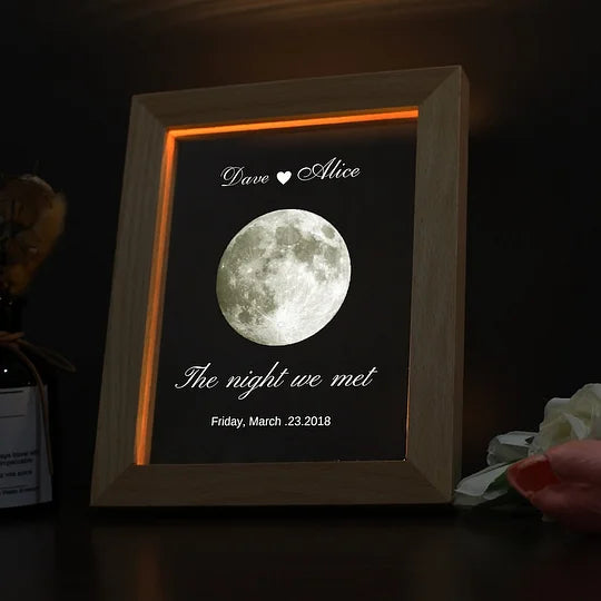 Personalized Moon Phase Acrylic lamp