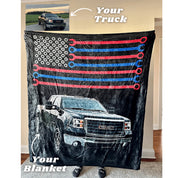 Custom Truck Fleece Blanket