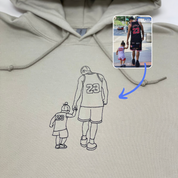 Embroidered Tshirt｜Portrait Sweatshirt｜Gift｜Father's Day｜Family Gift