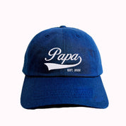 Custom Embroidered Papa Hat | Cool Gift For Dad | Personalized Cap With Date