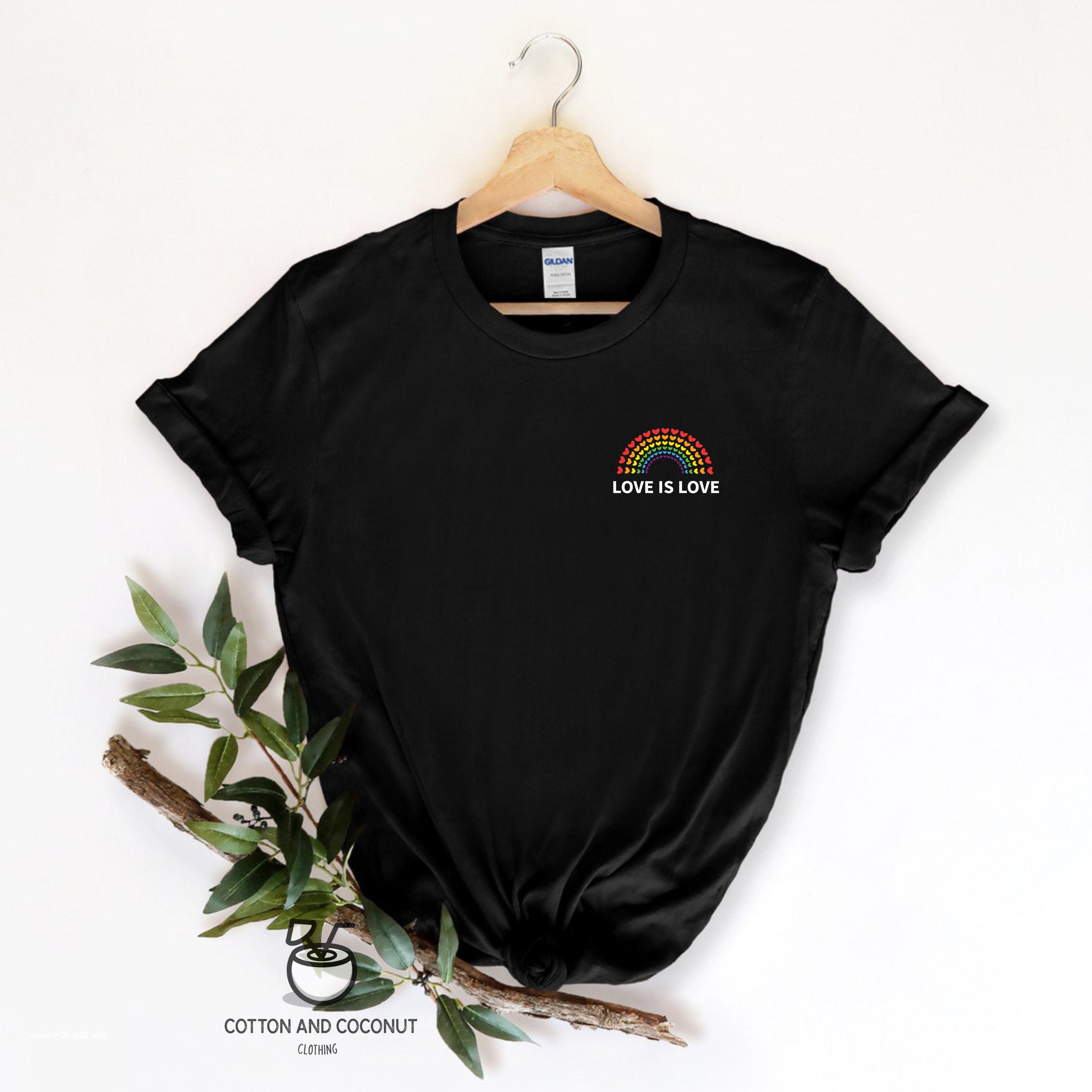 Love is Love T-shirt｜Rainbow Heart Shirt｜Pride Shirt