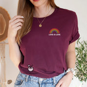 Love is Love T-shirt｜Rainbow Heart Shirt｜Pride Shirt