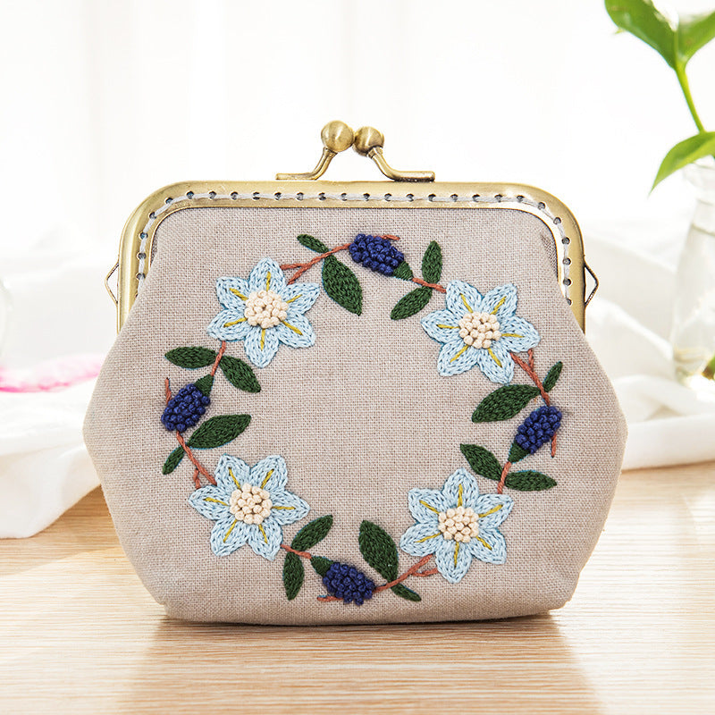 DIY Embroidery Bags Handcraft Needlework Cross Material Package Three-dimensional Embroideried