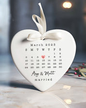 Married Ornament | Wedding Gift | Wedding Date ornament