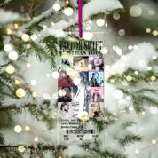 Eras Tour Ticket Acrylic Ornament|TS Tour Ornament Xmas 2 Side Print