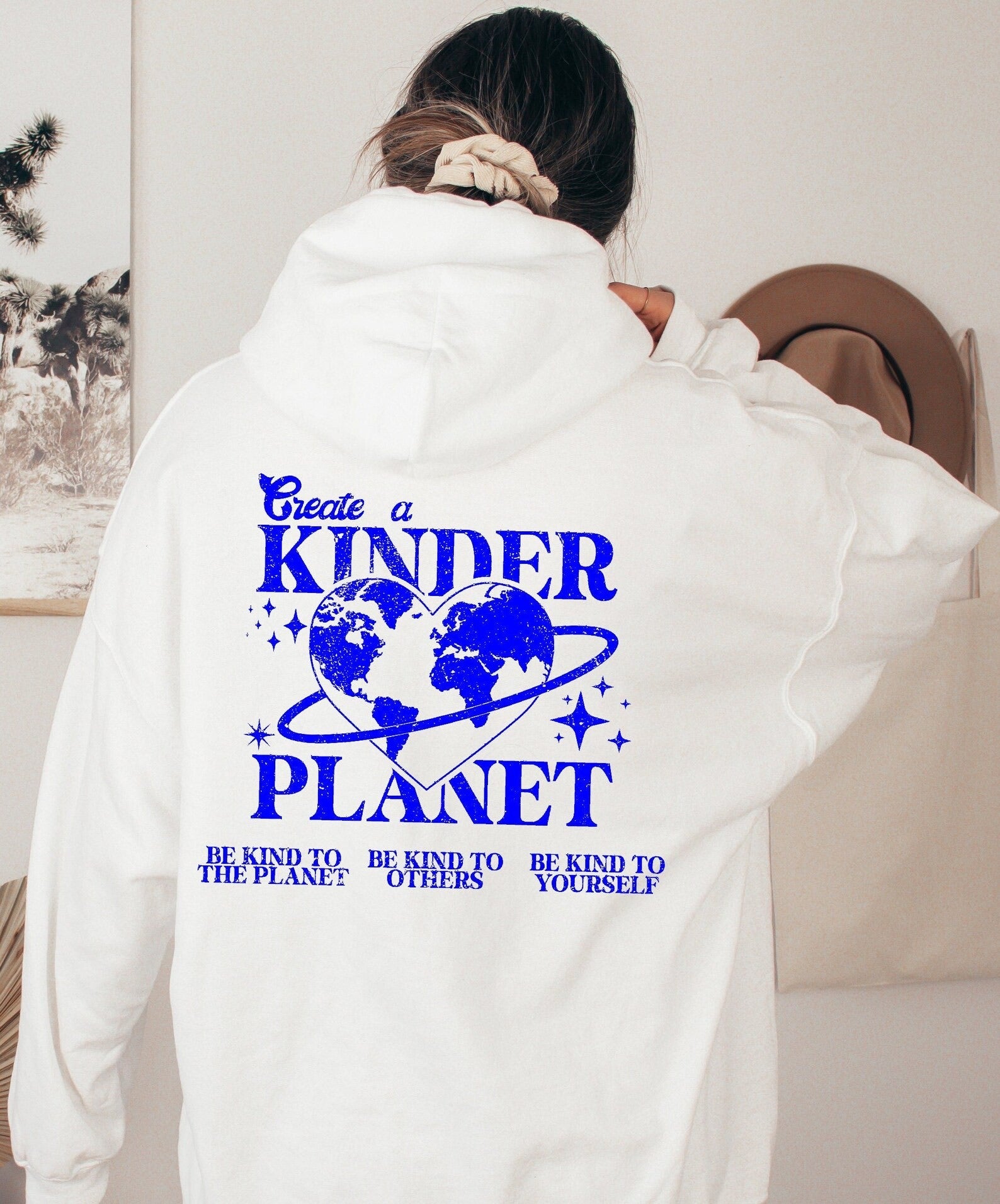 Create A Kinder Planet Sweatshirt, Earth Day Sweat