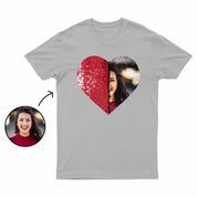 Custom Shirt｜Photo Flip Sequin Tee｜Gift｜Couple｜For Lover