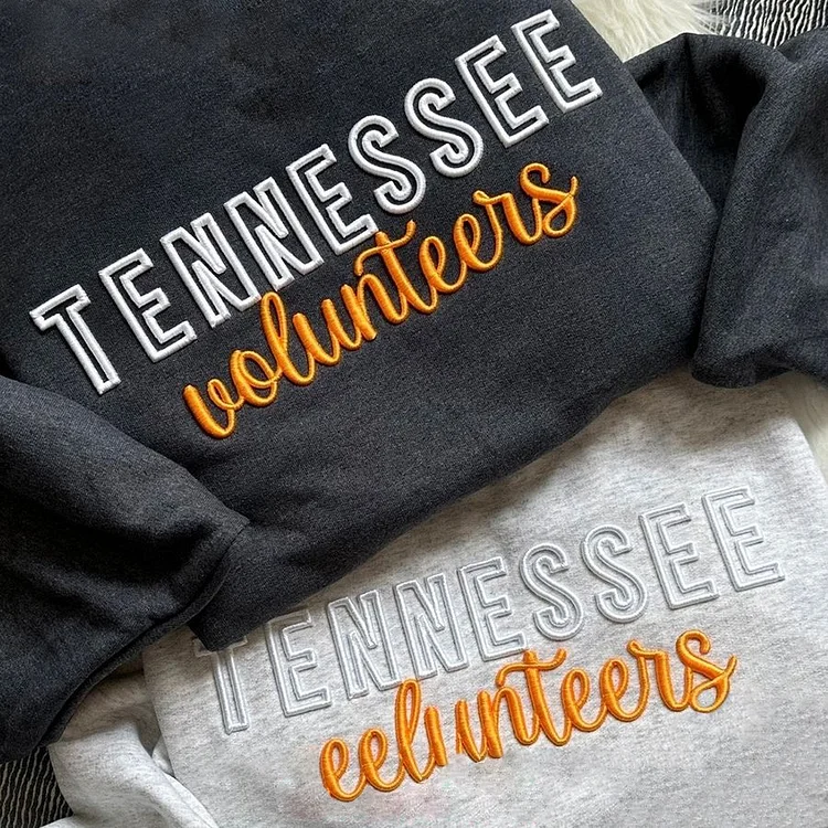 🏈🏀⚾️🥎Custom 3D PUFF Embroidery College Team Sweatshirt