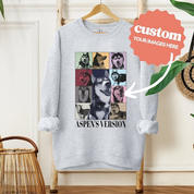 Customizable Eras Sweatshirt| Eras Tour Gift for Dog Mom| Personalized Print Sweatshirt