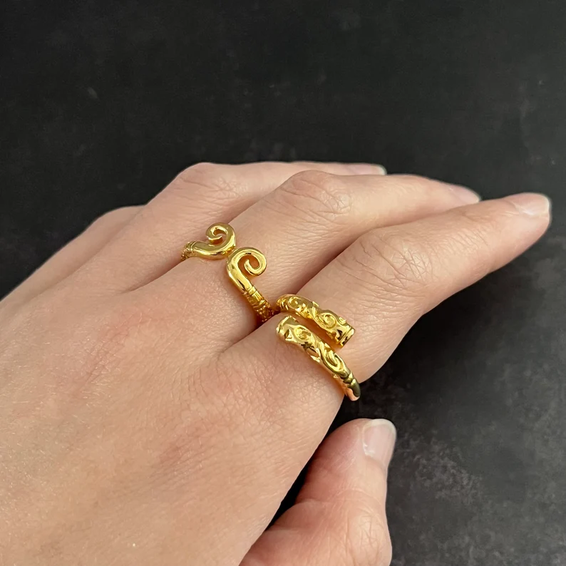 Black Myth Wukong inspired Golden Band| Adjustable rings