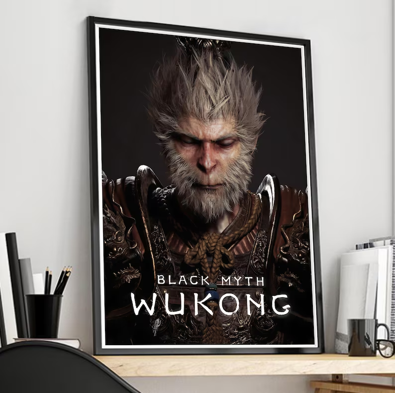 Black Myth Wukong, Monkey King ,game poster