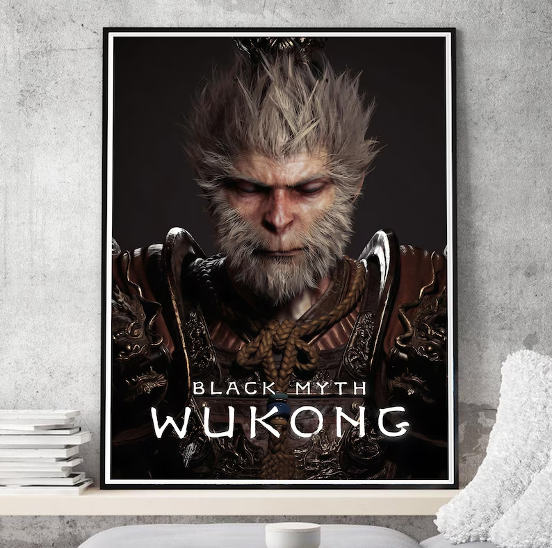 Black Myth Wukong, Monkey King ,game poster