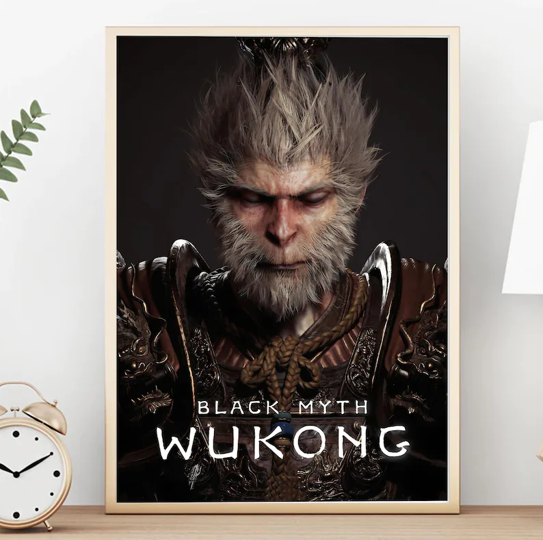 Black Myth Wukong, Monkey King ,game poster