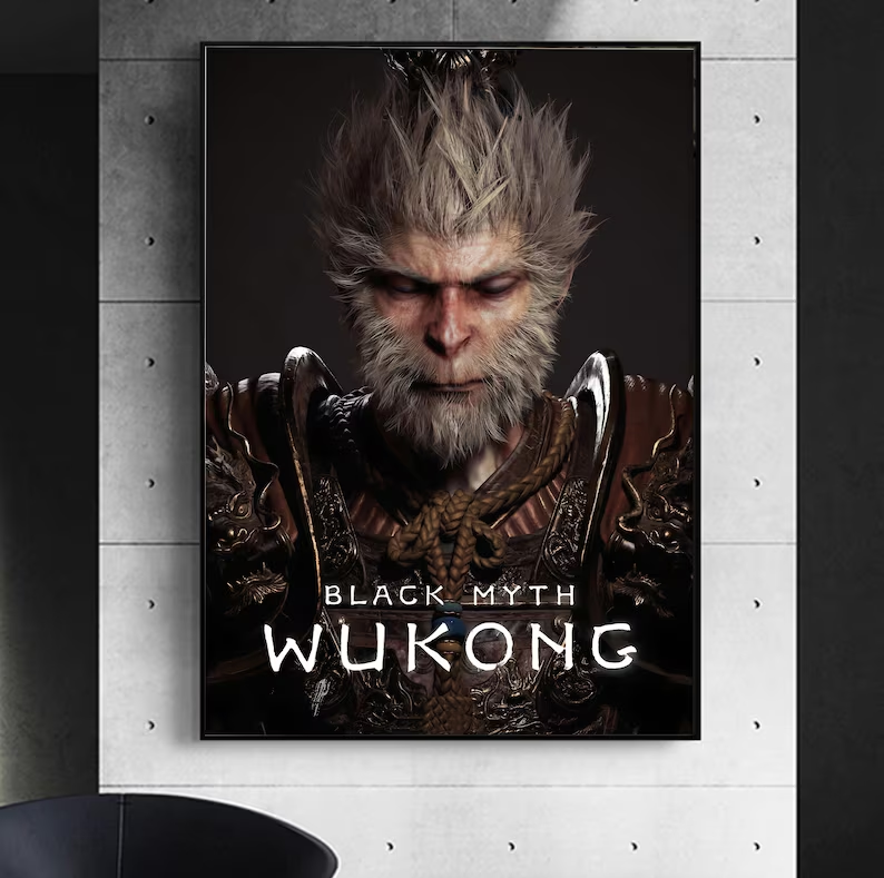 Black Myth Wukong, Monkey King ,game poster