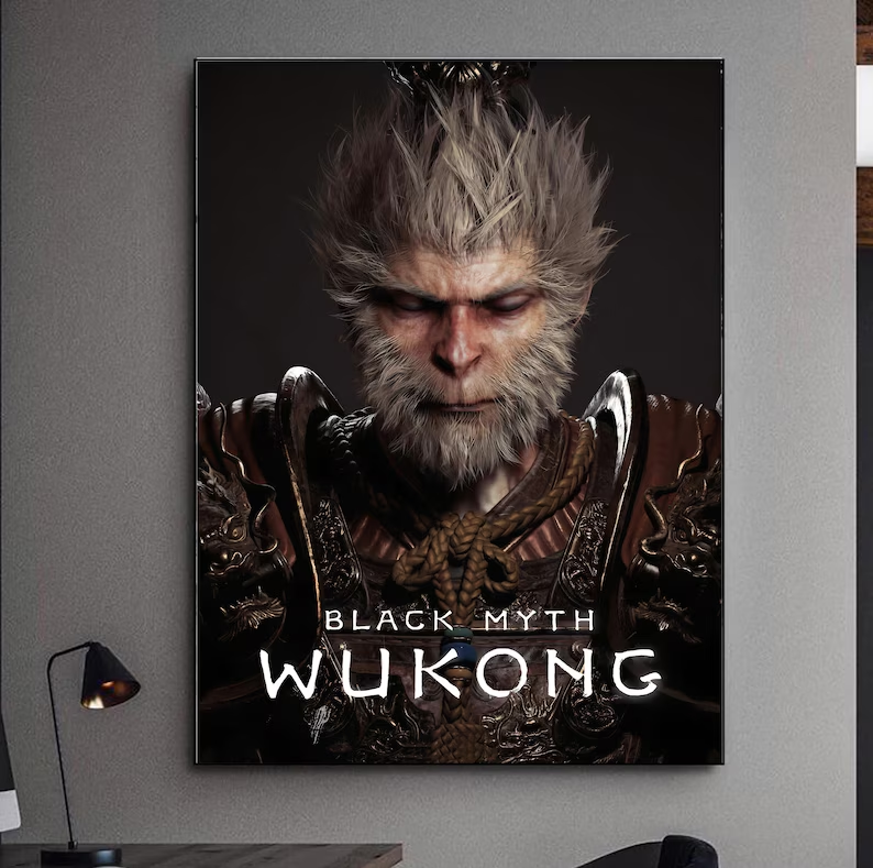 Black Myth Wukong, Monkey King ,game poster