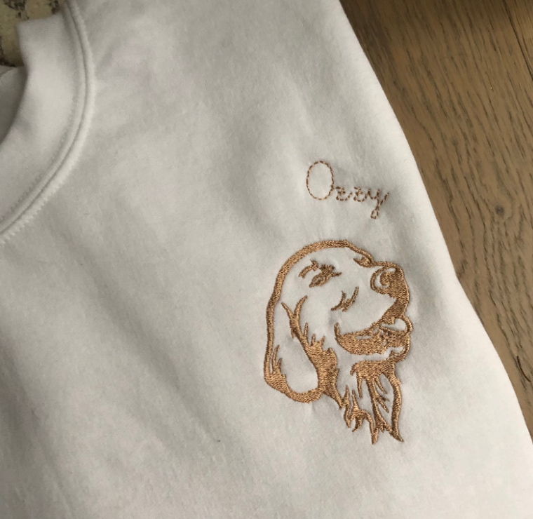 Custom Embroidered｜Golden Retriever｜Sweatshirt