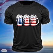 Beer Print | American National | US Flag Tee