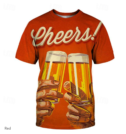 Beer Cosplay | Costume T-shirt | Print Classic Street Style For Couple's