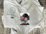 Custom Embroidered Portrait｜Sweatshirt For Mothers Day