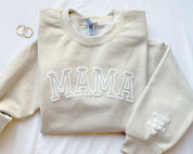 Personalized Mama Sweatshirt｜With Kid Names on Sleeve