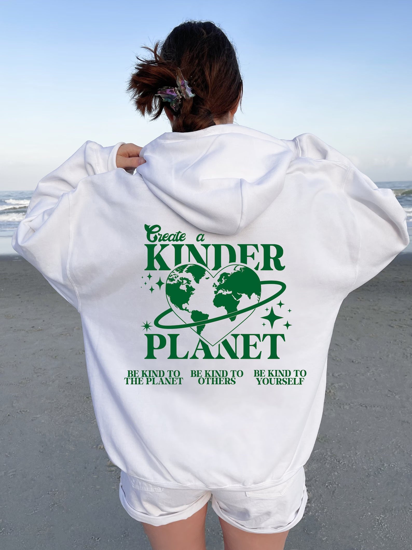 Create A Kinder Planet Sweatshirt, Earth Day Sweat