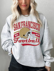 Trendy San Francisco Football Sweatshirt, Vintage San Francisco Football Sweatshirt, San Francisco Football Fan Shirt, Trendy SF Football