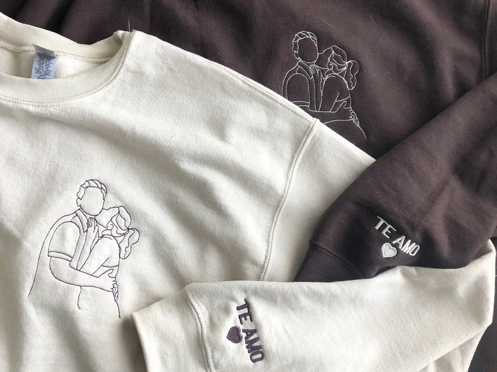 Embroidered Tshirt｜Portrait Sweatshirt｜Gift｜Couple｜Anniversary