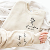 Cute Personalized|Grandma Est Sweatshirt