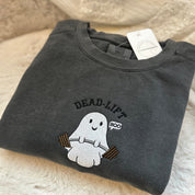 Deadlift Ghost Embroidered Sweatshirt | Fitness boo