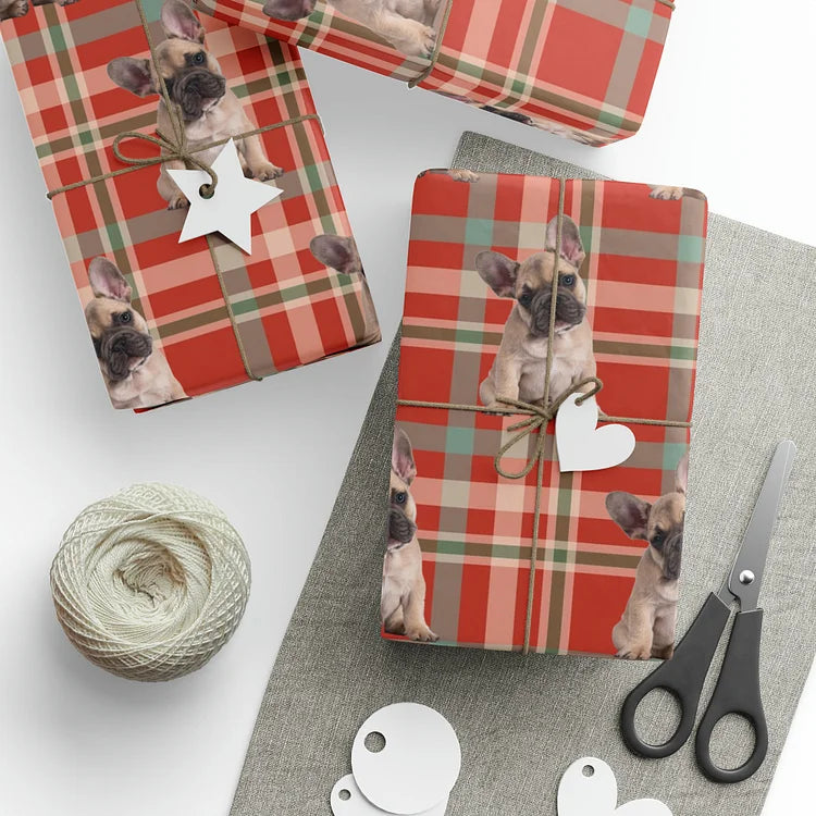 Personalized Pet Photo Wrapping Paper Christmas Gifts for Dog Mom Pet Lovers