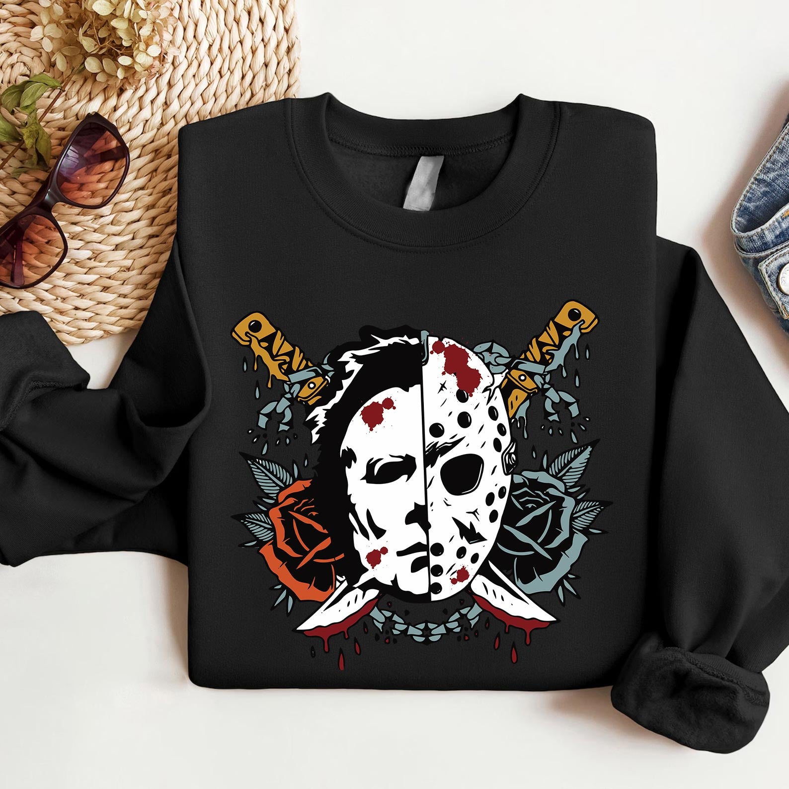 Horror Ghost Mask Halloween Shirt