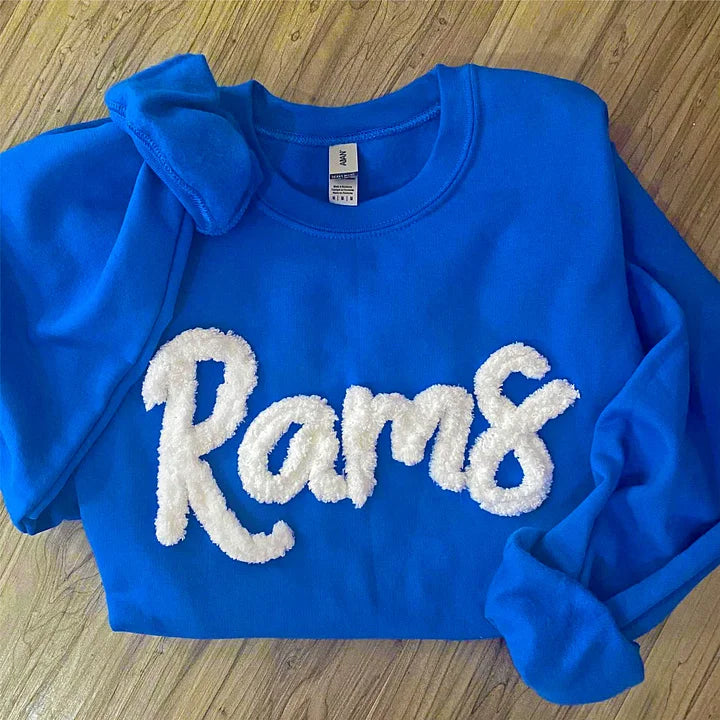 Custom Chenille Embroidered Sweatshirt