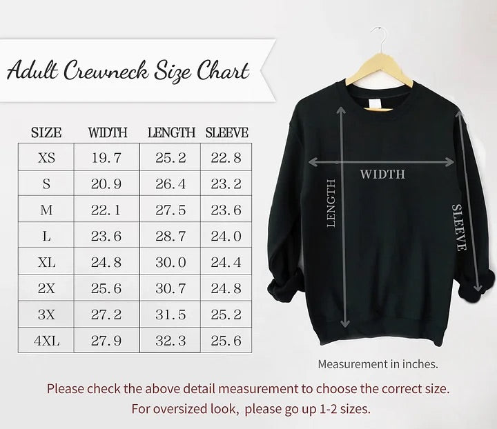 Personalized Embroidered Sweatshirts | Custom Text Sweatshirt | Oversized Vintage Sweatshirt