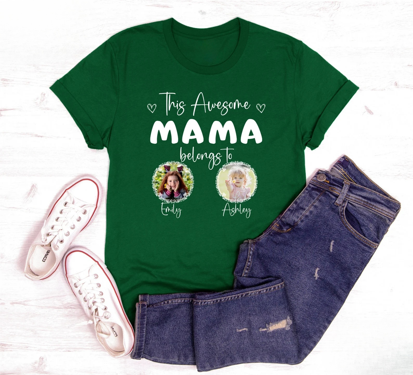Dieses tolle Mama gehört zu Kinderfoto T-Shirt