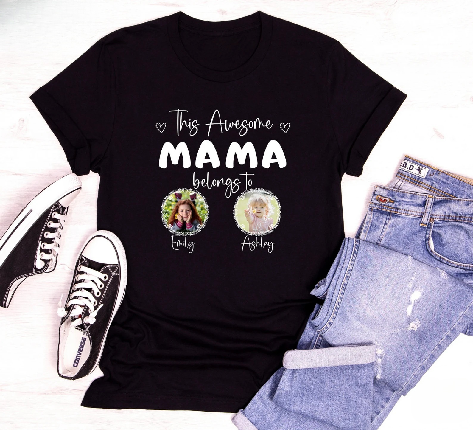 Dieses tolle Mama gehört zu Kinderfoto T-Shirt