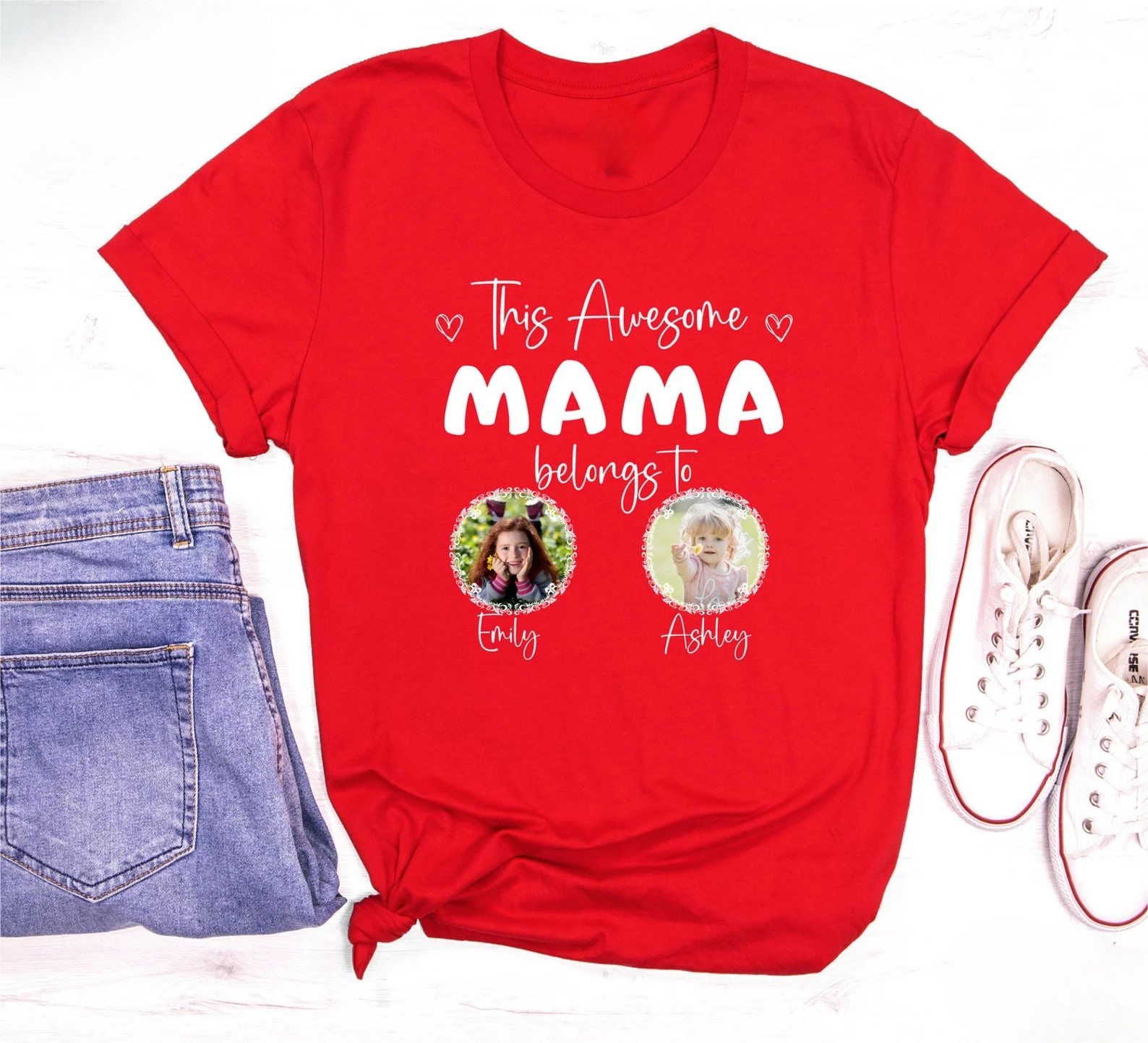 Dieses tolle Mama gehört zu Kinderfoto T-Shirt