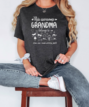 Mothers Day Gift, Grandma Shirt, Personalized Names Tee