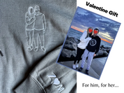 Custom｜Embroidered｜Portrait Sweatshirt｜Custom Couple Portrait