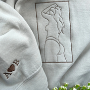 Custom｜Embroidered｜Portrait Sweatshirt｜Custom Couple Portrait